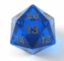 Transparent: 55mm D20 Countdown Sapphire/Gold